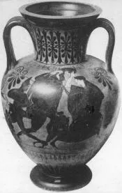 AMPHORA, NECK (ATHENIAN, BLACK-FIGURE)