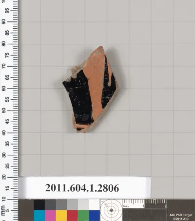 Terracotta fragment of a kylix (drinking cup)