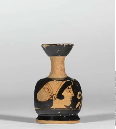 Attisch rotfigurige Bauchlekythos (Aryballos)