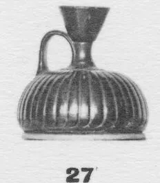 LEKYTHOS, SQUAT (ATHENIAN, BLACK GLAZE)