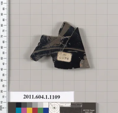 Terracotta fragment of a kylix (drinking cup)