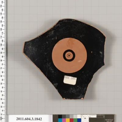 Terracotta fragment of a kylix: Lip cup (drinking cup)