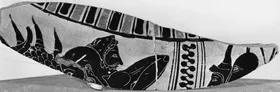 HYDRIA (?), FRAGMENTS (ATHENIAN, BLACK-FIGURE)