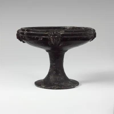 Terracotta stemmed dish