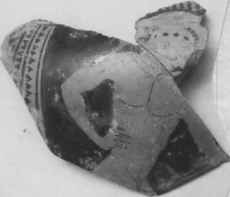 KRATER, COLUMN, FRAGMENT (ATHENIAN, RED-FIGURE)