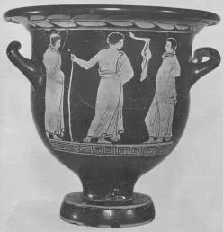 KRATER, BELL (SOUTH ITALIAN, APULIAN, RED-FIGURE)