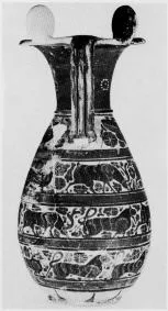 OLPE (ETRUSCO-CORINTHIAN, BLACK-FIGURE)