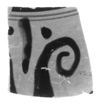 Attic Black-Figure Eye Cup Fragment
