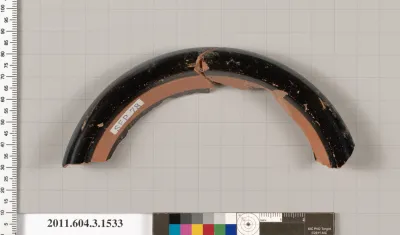 Terracotta fragment of a skyphos (deep drinking cup)?