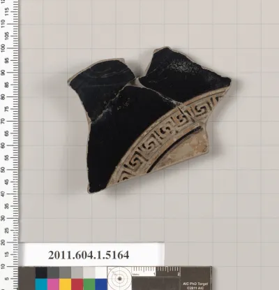 Terracotta fragment of a kylix (drinking cup)