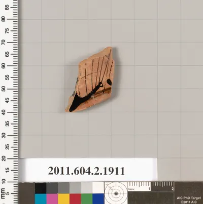 Terracotta fragment of a skyphos (deep drinking cup)