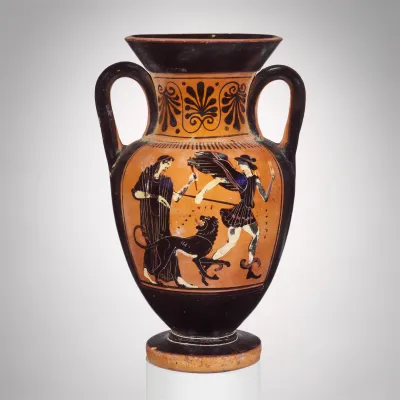 Terracotta neck-amphora (jar)