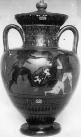 AMPHORA, NECK (ATHENIAN, BLACK-FIGURE)