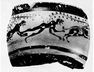 SKYPHOS, FRAGMENT (ATHENIAN, BLACK-FIGURE)