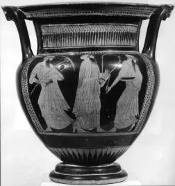 KRATER, COLUMN (ATHENIAN, RED-FIGURE)