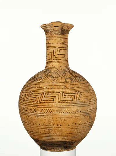 Attic Geometric Trefoil Oinochoe