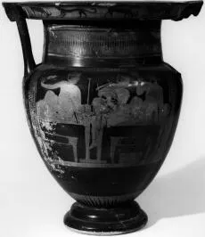 KRATER, COLUMN (ATHENIAN, RED-FIGURE)