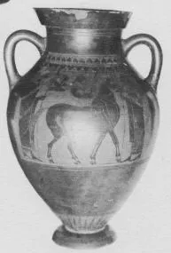 AMPHORA, BELLY, TYPE B (ATHENIAN, BLACK-FIGURE)