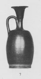 LEKYTHOS, SQUAT (ITALIOTE, BLACK GLAZE)