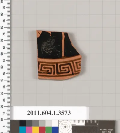 Terracotta fragment of a kylix (drinking cup)