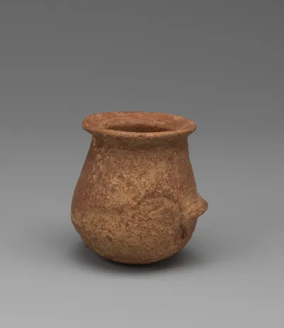 Fragment of a terracotta offering vessel