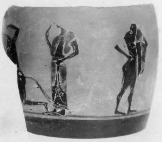 LEKYTHOS, FRAGMENT (ATHENIAN, BLACK-FIGURE)