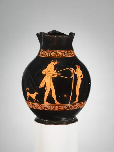 Terracotta oinochoe: chous (jug)