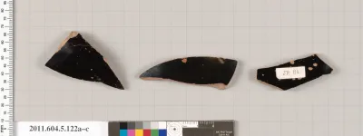 Terracotta fragments of stemless kylikes (drinking cups)?