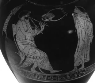 AMPHORA, NECK (ATHENIAN, RED-FIGURE)