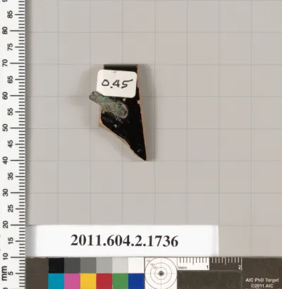 Terracotta rim fragment of a skyphos (deep drinking cup)