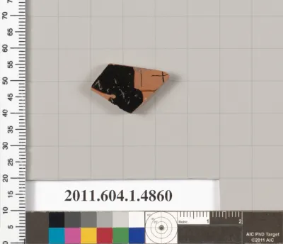 Terracotta fragment of a kylix (drinking cup)