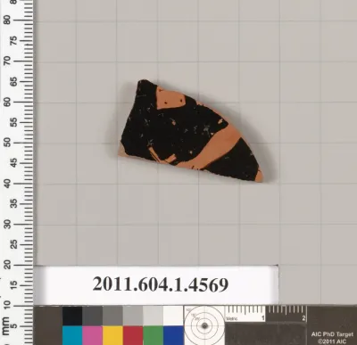 Terracotta fragment of a kylix (drinking cup)