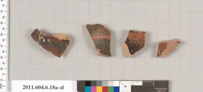 Terracotta fragments of open shapes