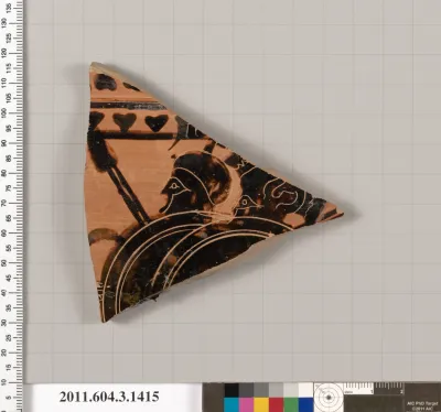 Terracotta fragment of a skyphos (deep drinking cup)