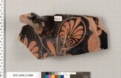 Terracotta fragment of a skyphos (deep drinking cup)