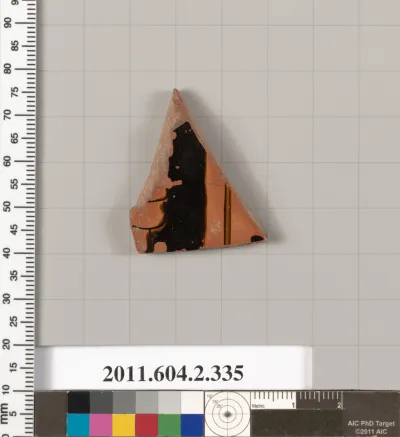 Terracotta fragment of a column-krater (bowl for mixing wine and water)