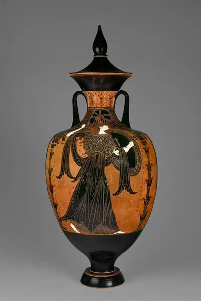 Panathenaic Prize Amphora with Lid