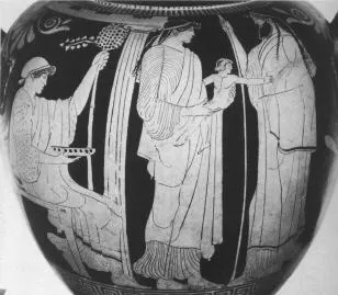STAMNOS (ATHENIAN, RED-FIGURE)