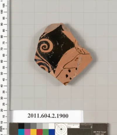 Terracotta fragment of a skyphos (deep drinking cup)?