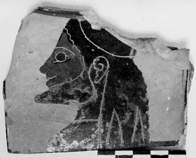 KRATER, COLUMN, FRAGMENT (ATHENIAN, BLACK-FIGURE)