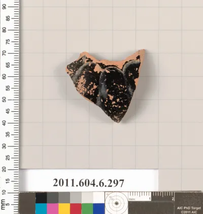 Terracotta fragment of a closed shape