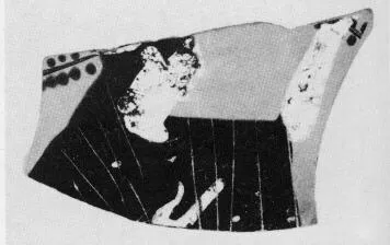 SKYPHOS, FRAGMENT (ATHENIAN, BLACK-FIGURE)