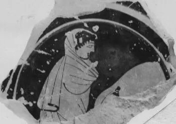 CUP, STEMLESS, FRAGMENT (ATHENIAN, RED-FIGURE)