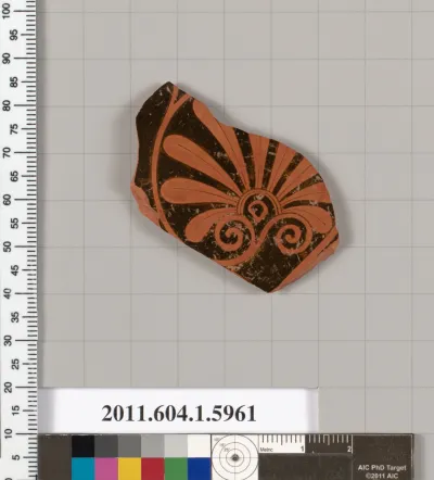 Terracotta fragment of a kylix (drinking cup)