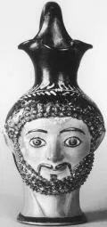 FIGURE VASE, OINOCHOE (ATHENIAN, RED-FIGURE)