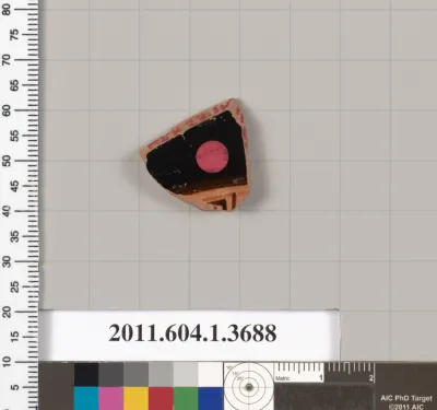 Terracotta fragment of a kylix (drinking cup)