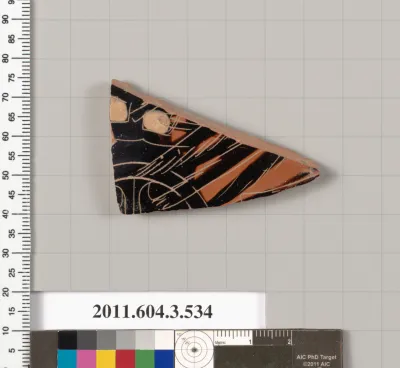 Terracotta fragment of a column-krater (bowl for mixing wine and water)