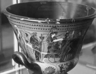 KRATER, CALYX (ATHENIAN, BLACK-FIGURE)