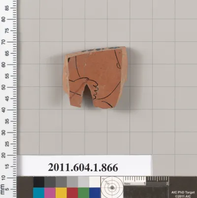 Terracotta fragment of a kylix (drinking cup)
