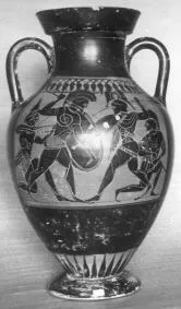 AMPHORA, BELLY, TYPE B (ATHENIAN, BLACK-FIGURE)